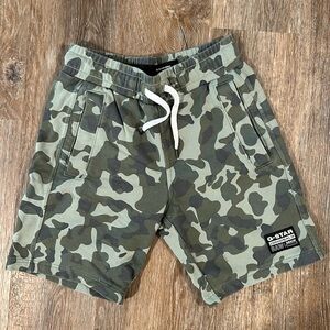G-Star Originals Raw Denim Camouflage Camo Athletic Shorts Olive Green Men S